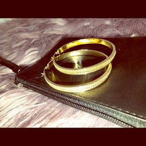 2/$12 Gold Hoop Earrings